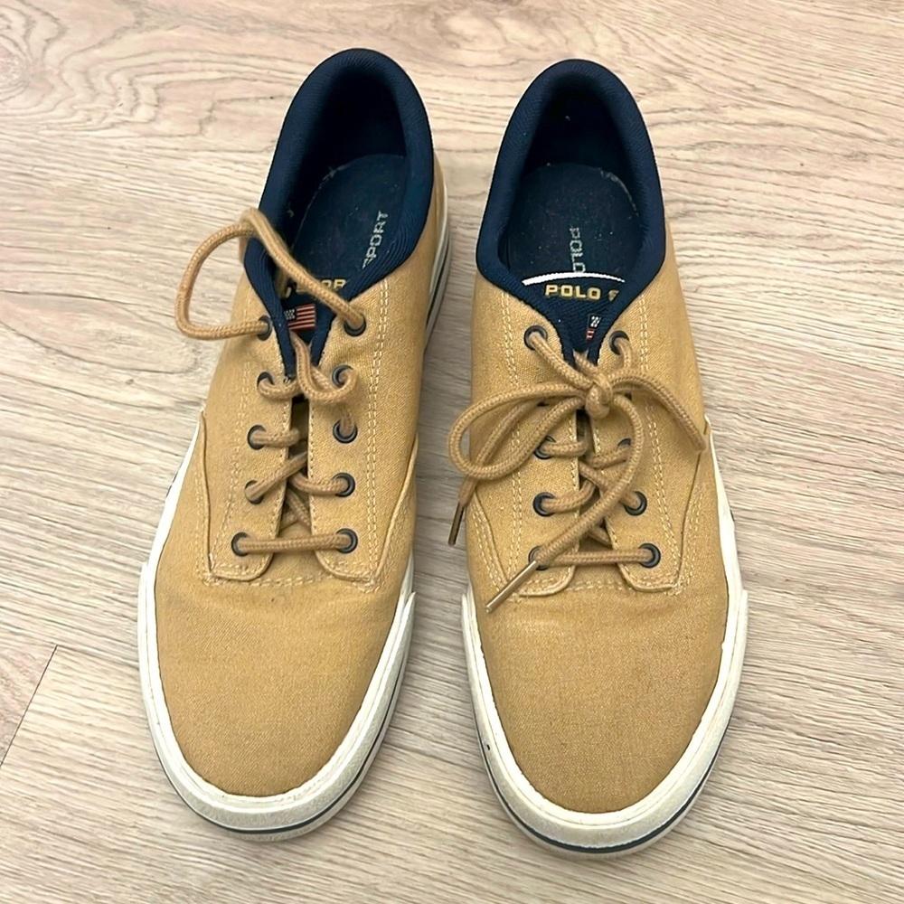 POLO SPORT - khaki casual sport sneaker/shoes size 11.5